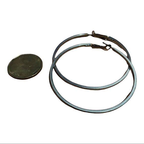 3/$25 - Silver Hoop Earrings - Picture 2 of 2
